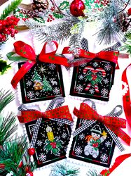 Christmas Cross stitch pattern PDF Cross stitch Christmas Tree ornament Instant download Christmas cross stitch chart