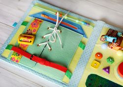 Montessori Sensory blanket, children educational tablets, Developmental mat, busy board Autism