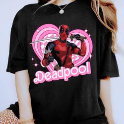 Deadpool Pink Doll Heart Shirt  Xmen Deadpool Shirt  Wade Wilson Avengers Team Shirt  Superhero Shirt  Deadpool Birthday