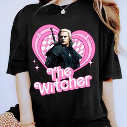 The Witcher Pink Doll Heart Shirt  Vintage The Witcher Shirt  Geralt of Rivia Shirt  Witcher Movie Shirt