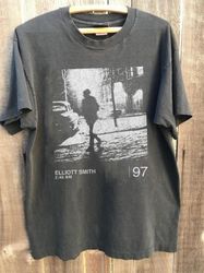 Elliott Smith  245am  Minimalist Graphic Artwork Design aesthetic shirt, vintage Elliott Smith 90s rock band tee, Elliot