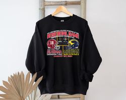 Alabama v Michigan Rose Bowl 2024 T-Shirt, Sweatshirt, Hoodie, University Of Michigan Rose bowl CHAMPION Collegiate, Tre