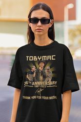 36th Anniversary 1987-2023 Thank You For Memories Signature Sweatshirt, 2023 TobyMac Hits Deep Tour T-Shirt, TobyMac Tou