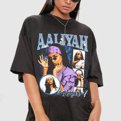 Vintage Aaliyah Princess of R&B Shirt, Aaliyah Bootleg Tee, Retro Aaliyah Shirt For Fan, Aaliyah Y2k Clothing, Princess