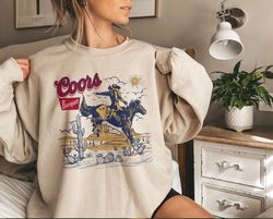 Vintage Coors Rodeo Sweatshirt, Retro Coors Cowboy Shirt, The Original Coors Cowboy Sweater, Western Sweatshirt, Country