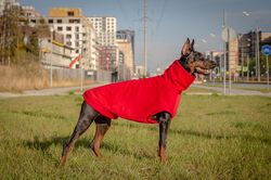 Doberman Custom Red hoodies Pitbull hoodie Frenchies sweatshirt Custom made large and small dogs sweater pajamas jumper