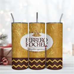 Ferrero Rocher 20Oz Tumbler Wrap Sublimation Design, 20OZ Tumbler Wrap Design