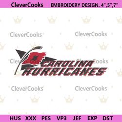 Carolina Hurricanes Logo NHL Embroidery, Carolina Hurricanes Embroidery Download File
