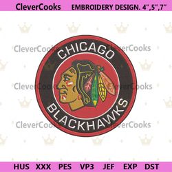 Chicago Blackhawks Logo NHL Embroidery Design, Chicago Blackhawks Embroidery File