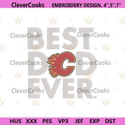 Calgary Flames Hockey Logo Embroidery Design, NHL Team Logo Machine Embroidery Files
