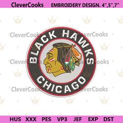 NHL Blackhawks Chicago Embroidery Designs, Chicago Blackhawks Logo NHL Embroidery