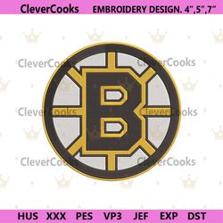 Boston Bruins Logo NHL Embroidery Design, Boston Bruins Embroidery File