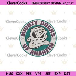 Anaheim Ducks Classic Logo Embroidery File, NHL Anaheim Ducks Design