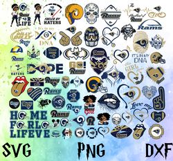 Los Angeles Rams Football Team Svg, Los Angeles Rams Svg, NFL Teams svg, NFL Svg, Png, Dxf Instant Download