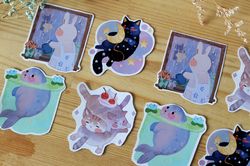 Cute Animal Stickers stationery gift
