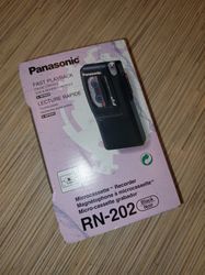 Panasonic RN-202 Microcassette Recorder Dictaphone Handheld, boxed, tested