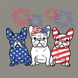 French Bulldog American Flag Svg, Independence Svg, French Bulldog Svg, American Flag Svg, Fireworks Svg, Funny Bulldog