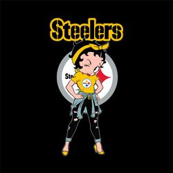 Betty Boop Pittsburgh Steelers Svg Digital Download File