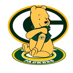 Winnie The Pooh Green Bay Packers Svg Digital Download