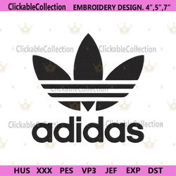 Adidas Logo Brand Machine Embroidery Design Download Files