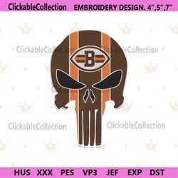 NFL Cincinnati Bengals Skull Logo Team Embroidery Design Download File