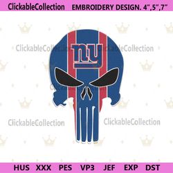 NFL New York Giants Skull Logo Team Embroidery Design Download File