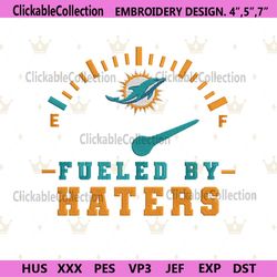 Fueled By Haters Miami Dolphins Embroidery Design File