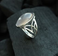 Sterling silver statement ring handmade jewelry