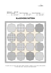 Blackwork patterns - Octagons - Cross Stitch Pattern - Embroidery Sampler - Carpet Cross Stitch