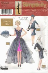 PDF Copy Simplicity 9664 Pattern Clothes for Barbie Doll and Fashion Dolls 11 1\2 inch