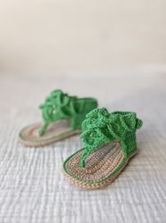 Flip flops Kamilly for a newborn girl