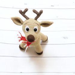 amigurumi deer pattern/ crochet christmas toy