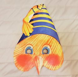 Vintage USSR Toy Mask Carnival New Year's BURATINO 1980s