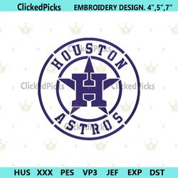 Houston Astros Embroidery Download File, MLB Embroidery Download