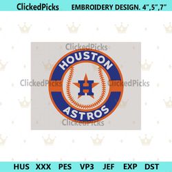 Houston Astros Machine Embroidery, Houston Astros MLB Embroidery