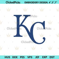 Kansas City Machine Embroidery, MLB Embroidery Download