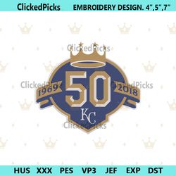 Kansas MLB Logo Embroidery Design, MLB Embroidery Download