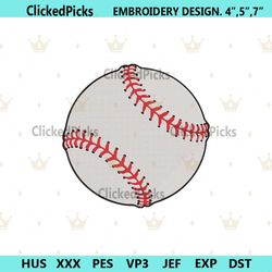 Baseball Sports Embroidery Design, Baseball Machine Embroidery