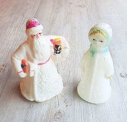Russian New Year Christmas dolls: Ded Moroz & Snegurochka