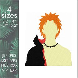 Kazekage Gaara Embroidery Design file, Naruto Anime Embroide - Inspire  Uplift