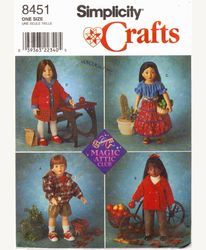 Doll 18 inch Clothes Pattern Simplicity 8451 PDF