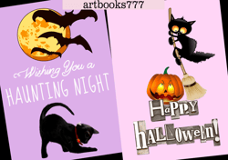 Halloween card set, postcards-3