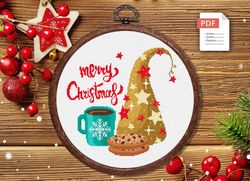 Merry Christmas Cross Stitch Pattern, Christmas Cross Stitch Pattern, Christmas Cookies Cross Stitch Pattern