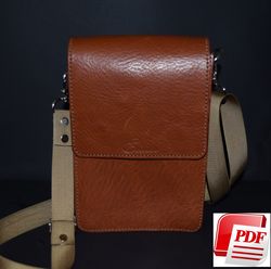 leather bag pattern-pdf leather bag