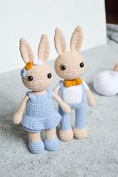 Custom crochet bunny doll | Amigurumi bunny rabbit | Baby safe toy bunny baby shower