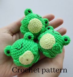 Crochet pattern frog, frog plush, crochet frog, amigurumi frog pattern