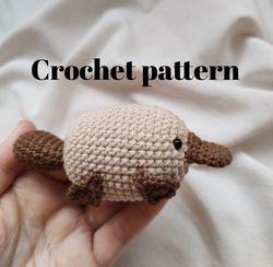 Crochet pattern, crochet platypus, Perry the platypus, platypus plush, platypus pattern pdf