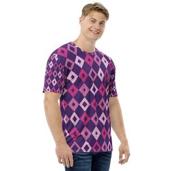 Men's t-shirt Purple Geometric