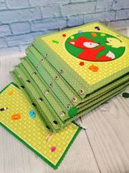Counting from 1 -10,Educational book, Toddler busy book, Montessori activity toy, Felt Board sets, Quiet Book