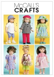 Doll 18 inch Clothes Pattern MC Calls 6137 PDF